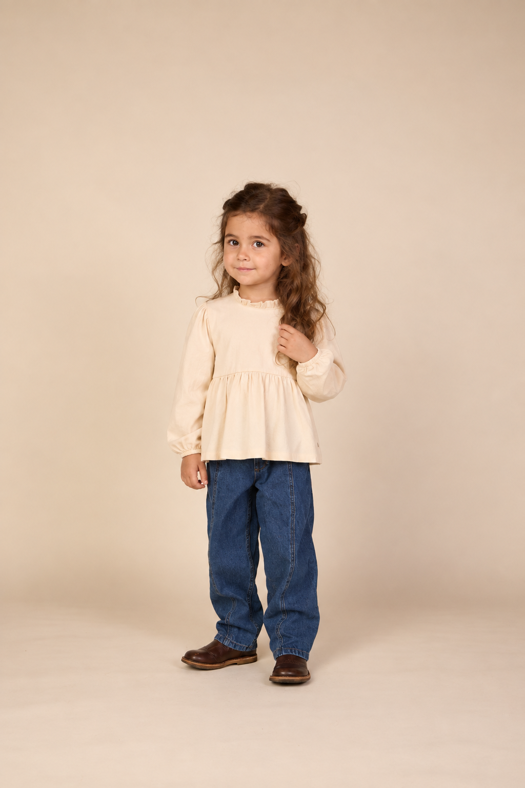 Barrel Jeans - Kids - Blue | 101640 River