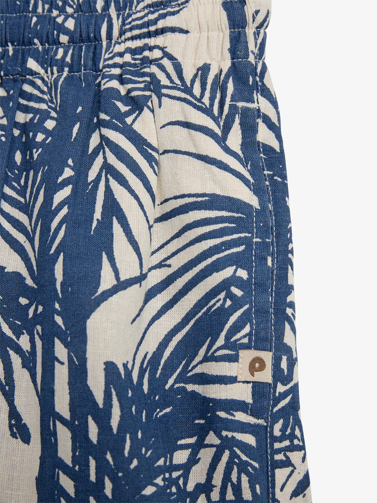 Linen Tropical Shorts - Tween - Blue | 100397 Mateo
