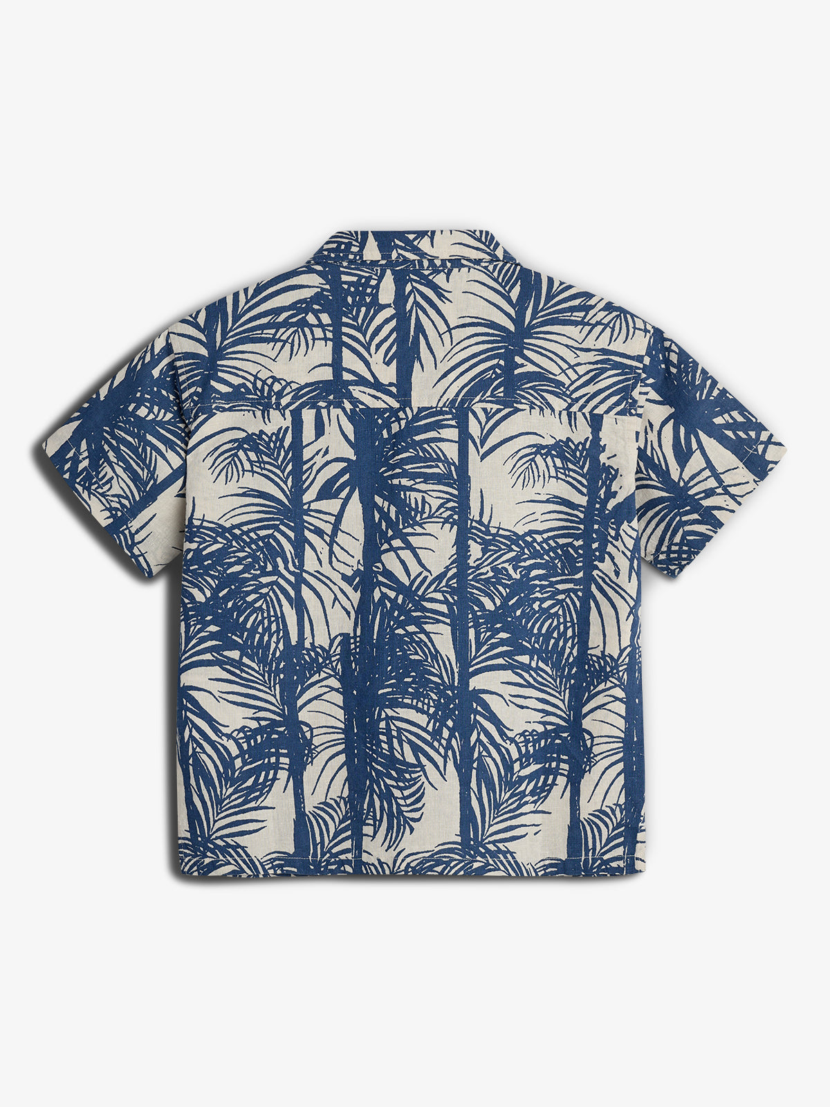 Linen Tropical Shirt - Blue | 100110 Mateo