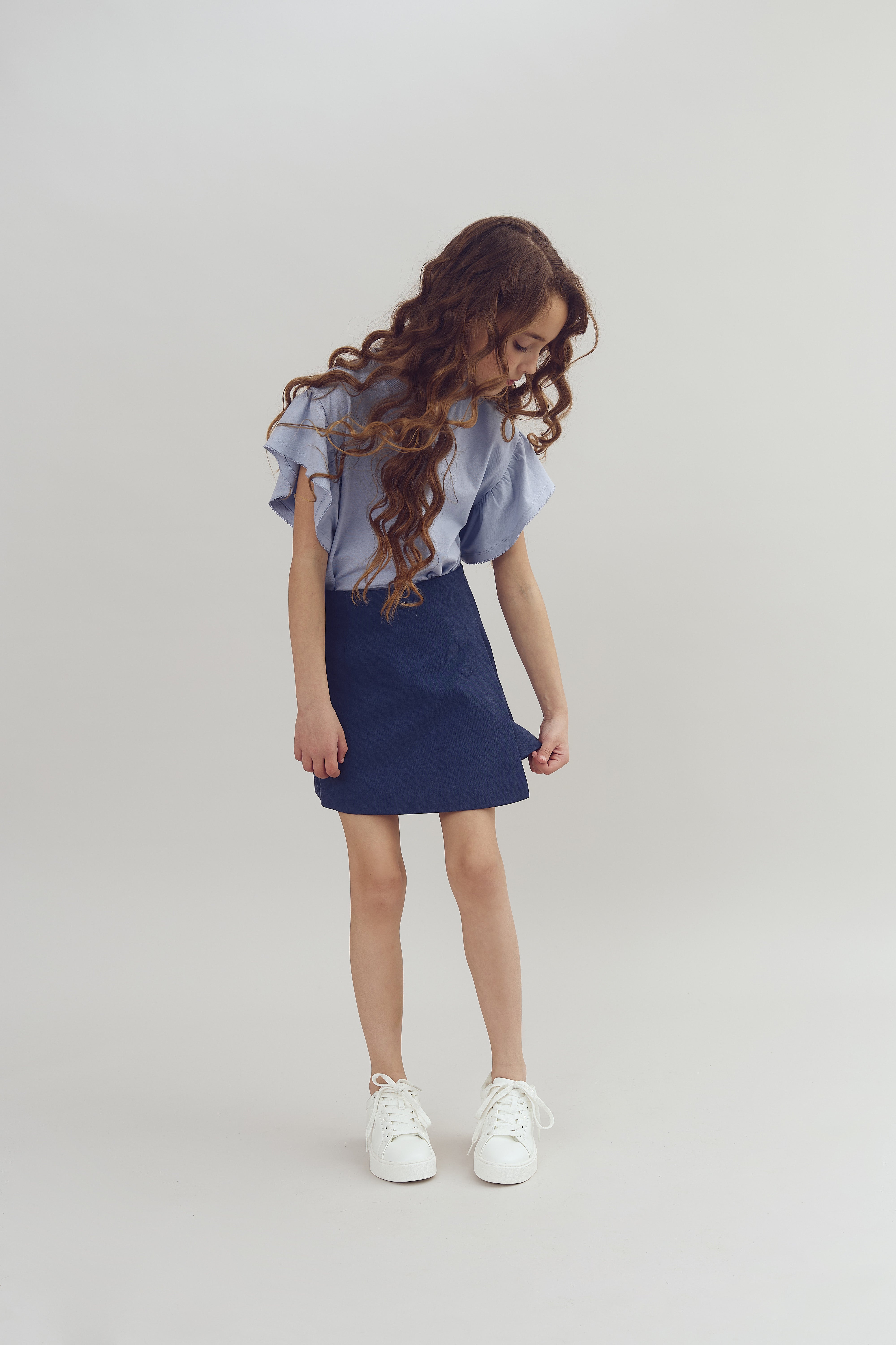 Tencel Skirt - Tween - Dusty Cobalt | 100131 Asta