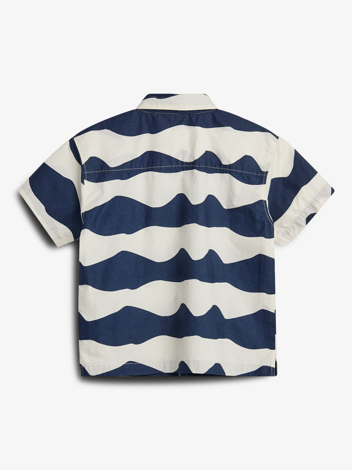 Poplin Wave Shirt - Blue | 100142 Kean
