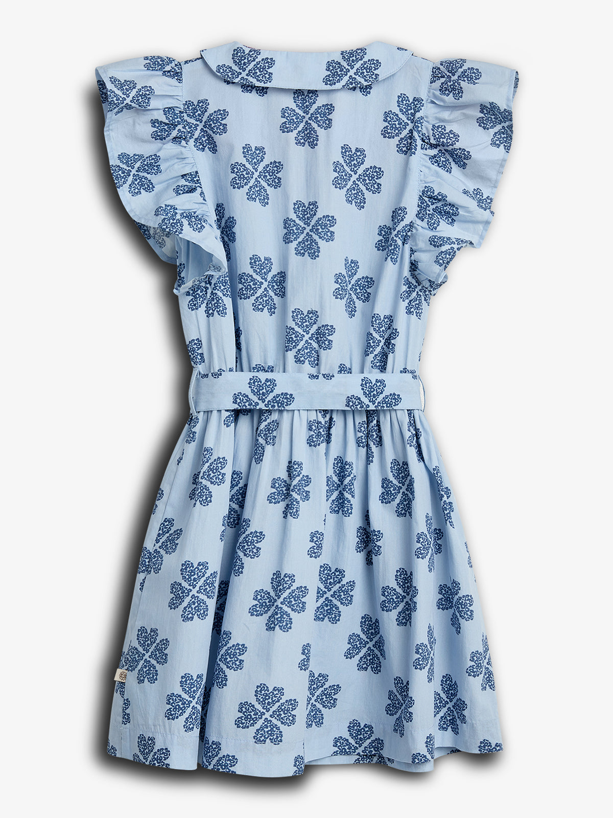 Heart Print Shirt Dress - Blue / Dusty Cobalt | 100235 Cloe
