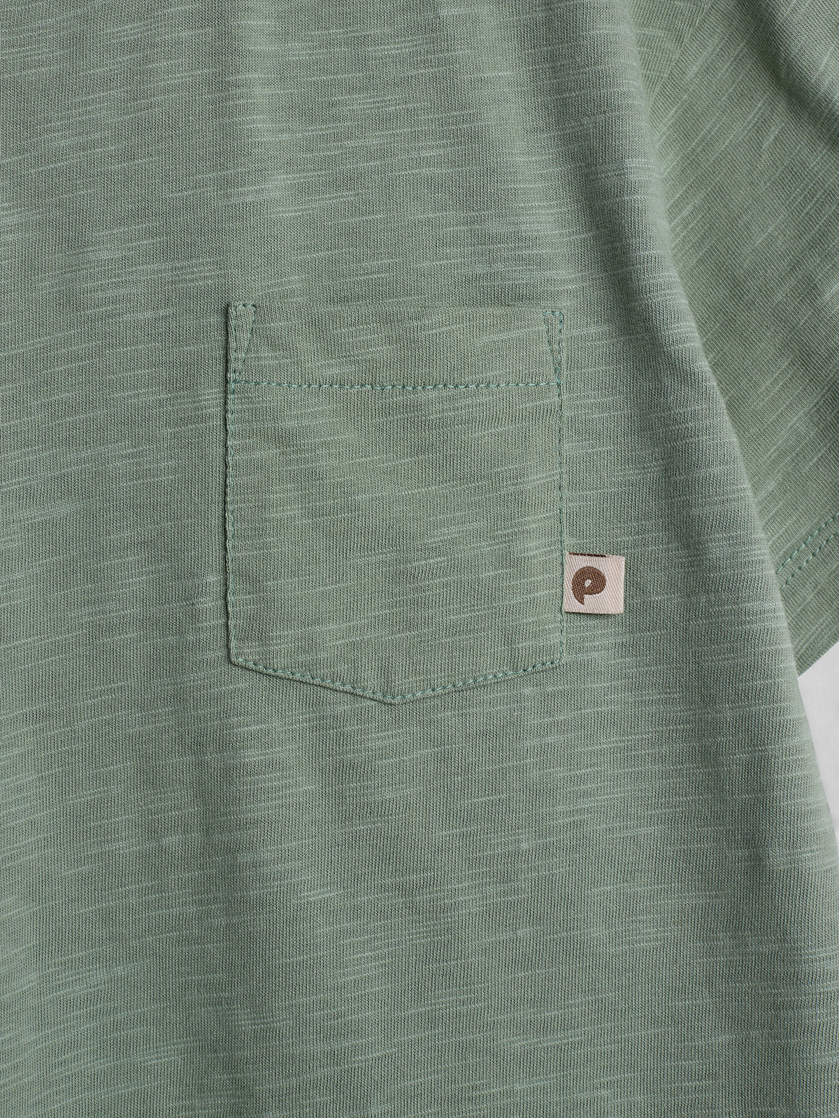 Slub Jersey Pocket T-Shirt - Green | 100249 Emil