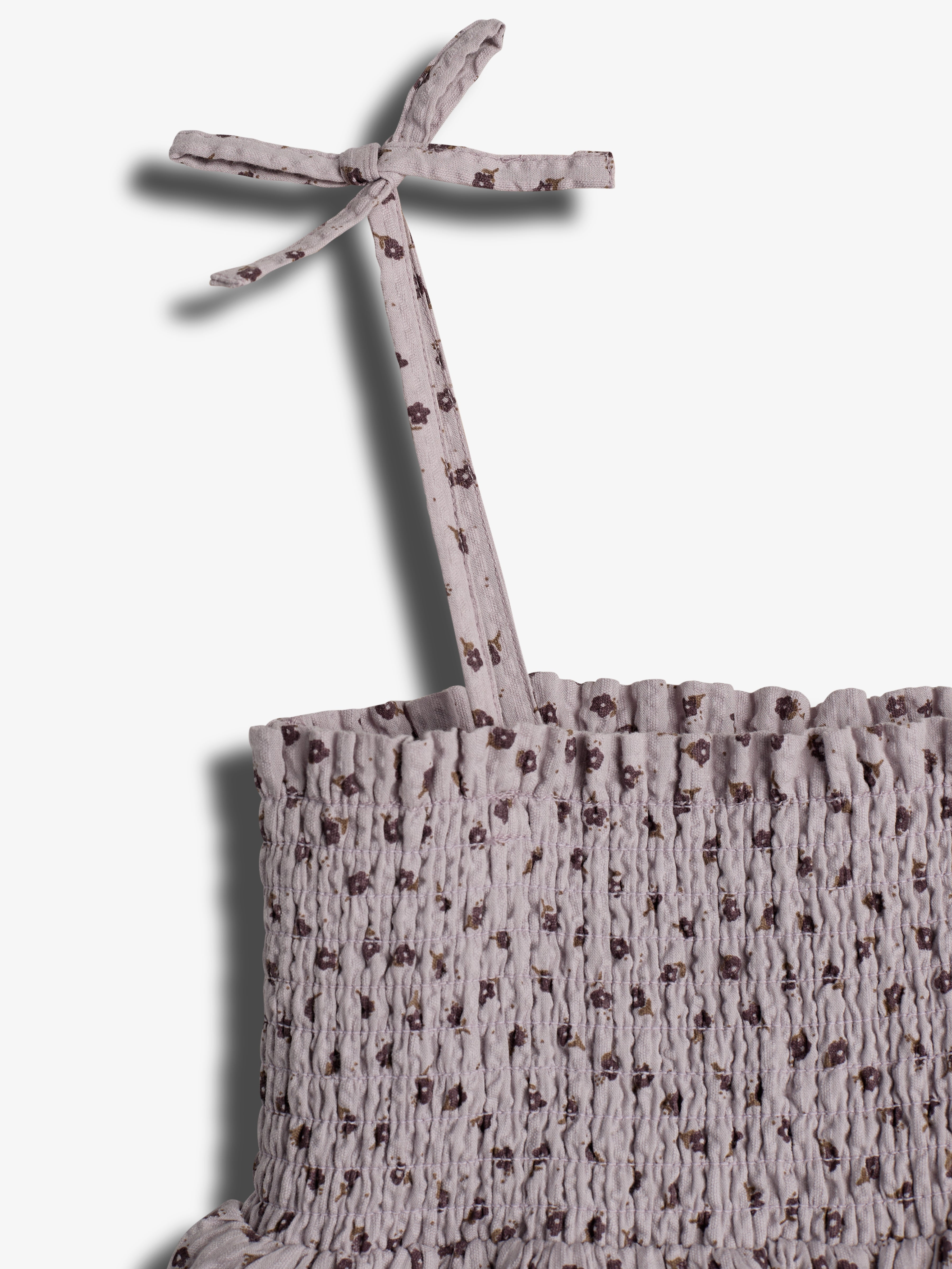 Flower Print Ruffle Dress - Tween - Purple Flower | 100432 Annie