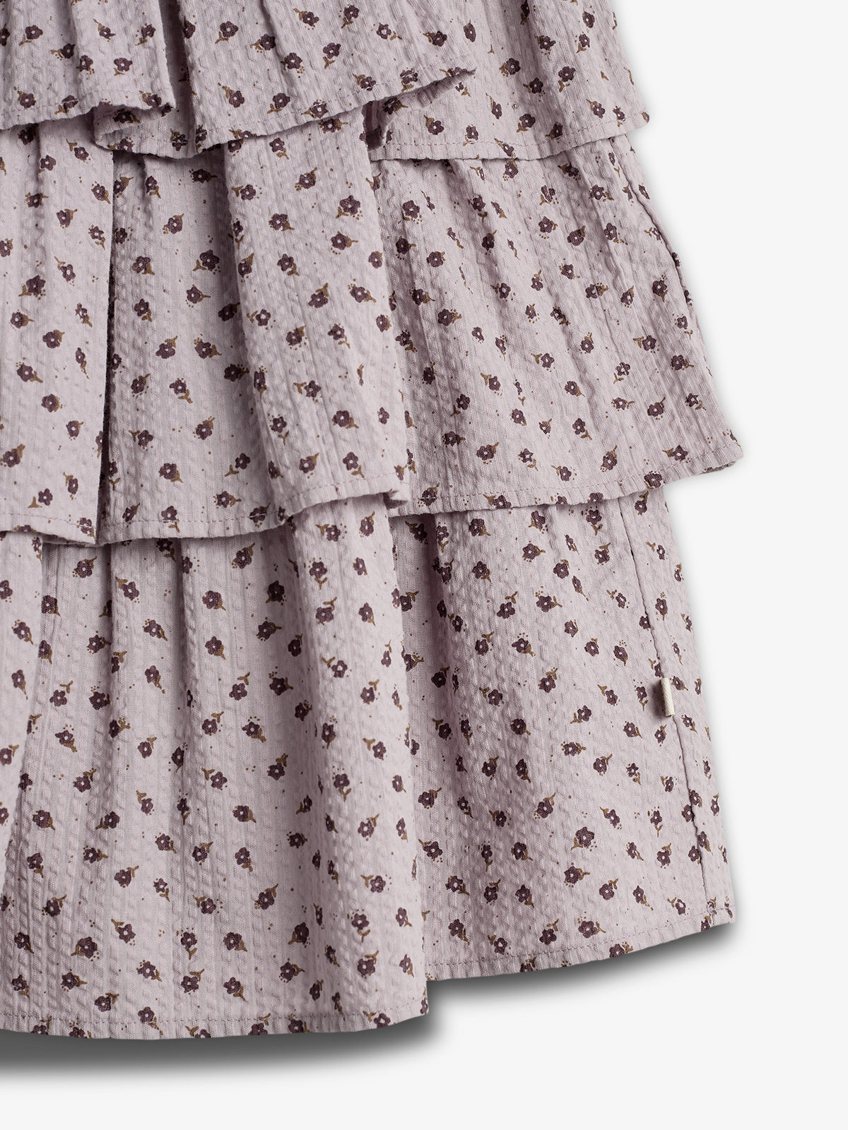 Flower Print Ruffle Dress - Tween - Purple Flower | 100432 Annie