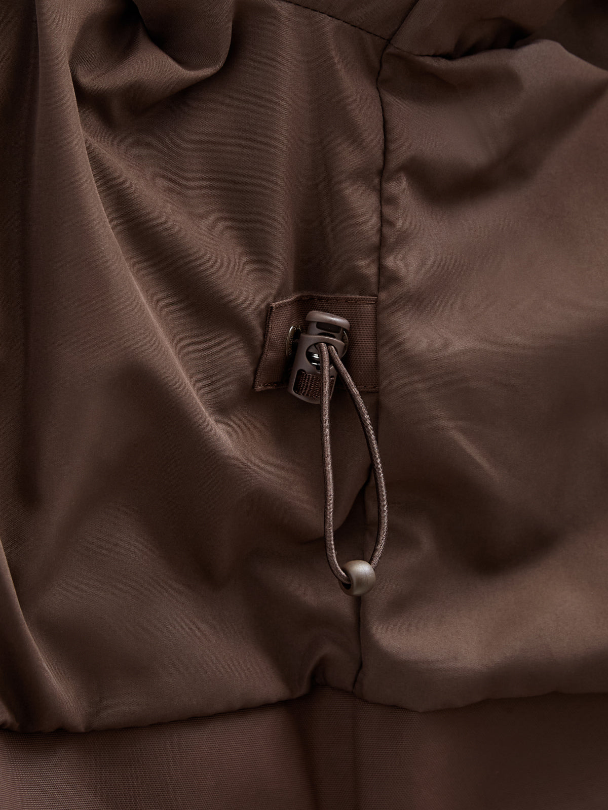 Shell Jacket with Drawstring - Kids - Chocolate | 100497 Lucy