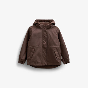 Shell Jacket with Drawstring - Kids - Chocolate | 100497 Lucy