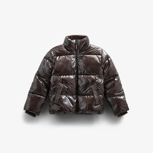 Shiny Puffer Jacket - Tween - Chocolate | 100532 Violet