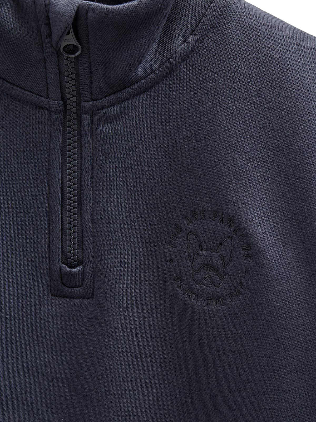 Half Zip Sweatshirt - Tween - Navy | 100807 Tristan