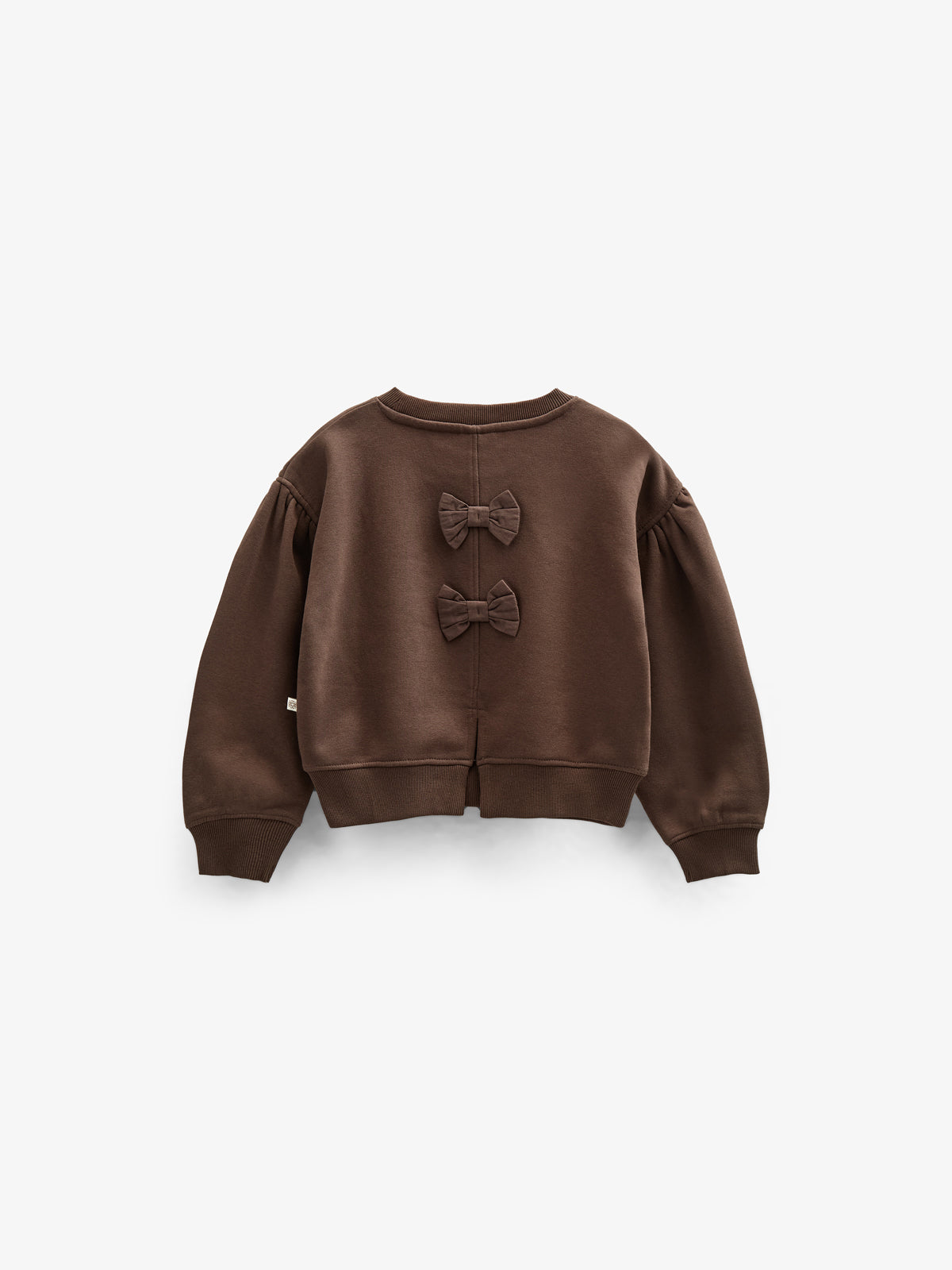 Bow Detail Sweatshirt - Kids - Chocolate | 100814 Ruth