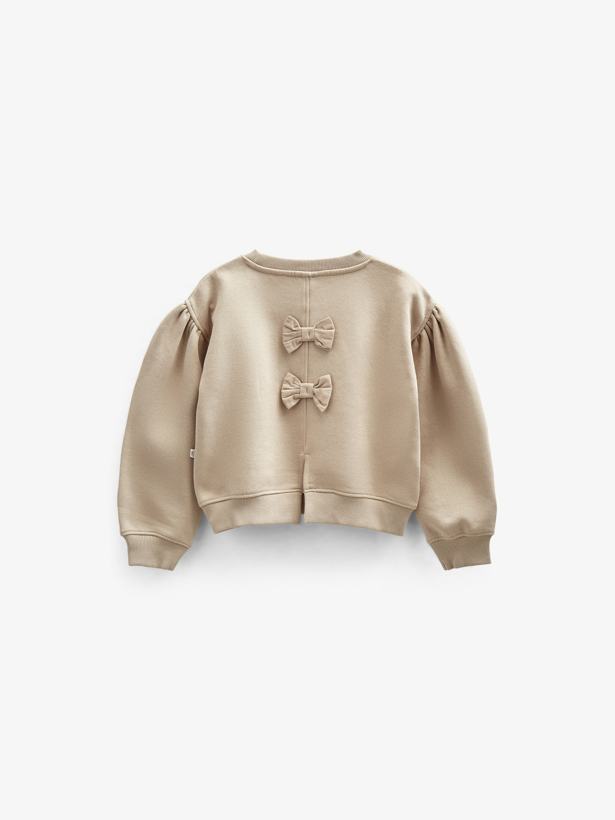 Bow Detail Sweatshirt - Kids - Caffe Latte | 100816 Ruth