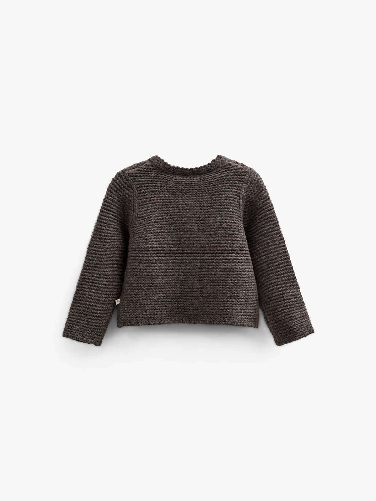 Wool Knit Cardigan - Tween - Chocolate Melange | 100877 Maya