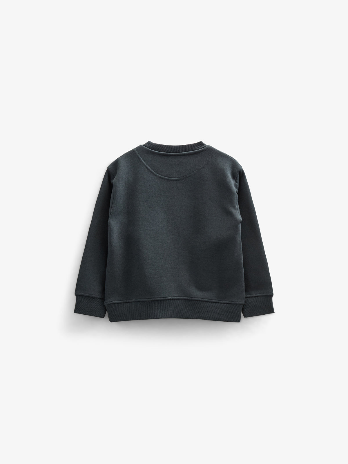 Crewneck Sweatshirt - Kids - Forest Green Melange | 100892 Justin