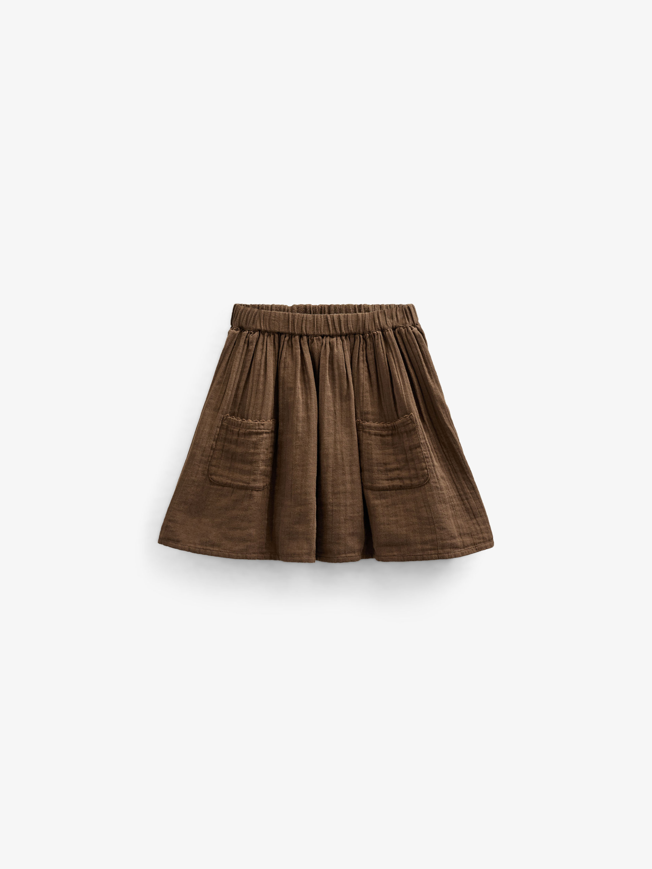 Gauze Skirt - Kids - Dark Brown | 100934 Jasmine