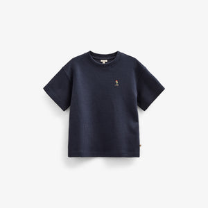 Waffle T-shirt - Kids - Navy | 101152 Evan