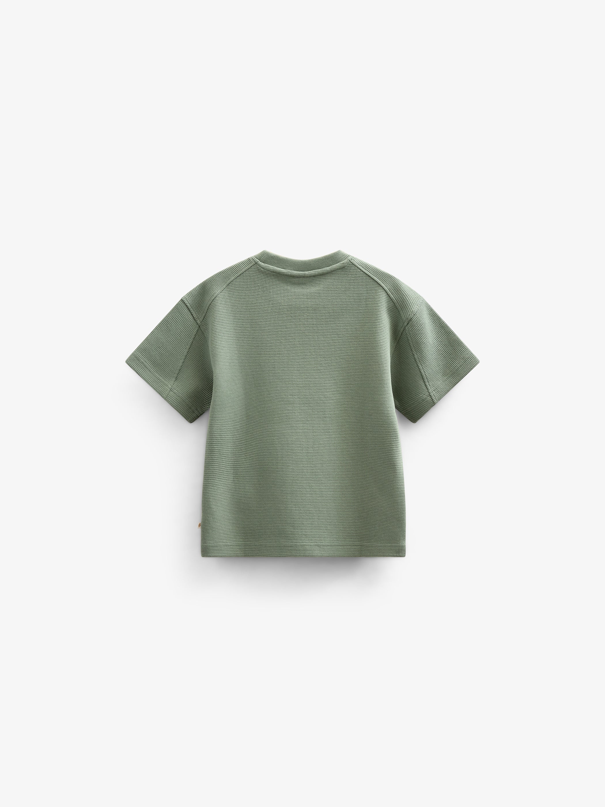 Waffle T-shirt - Kids - Dusty Green | 101155 Evan