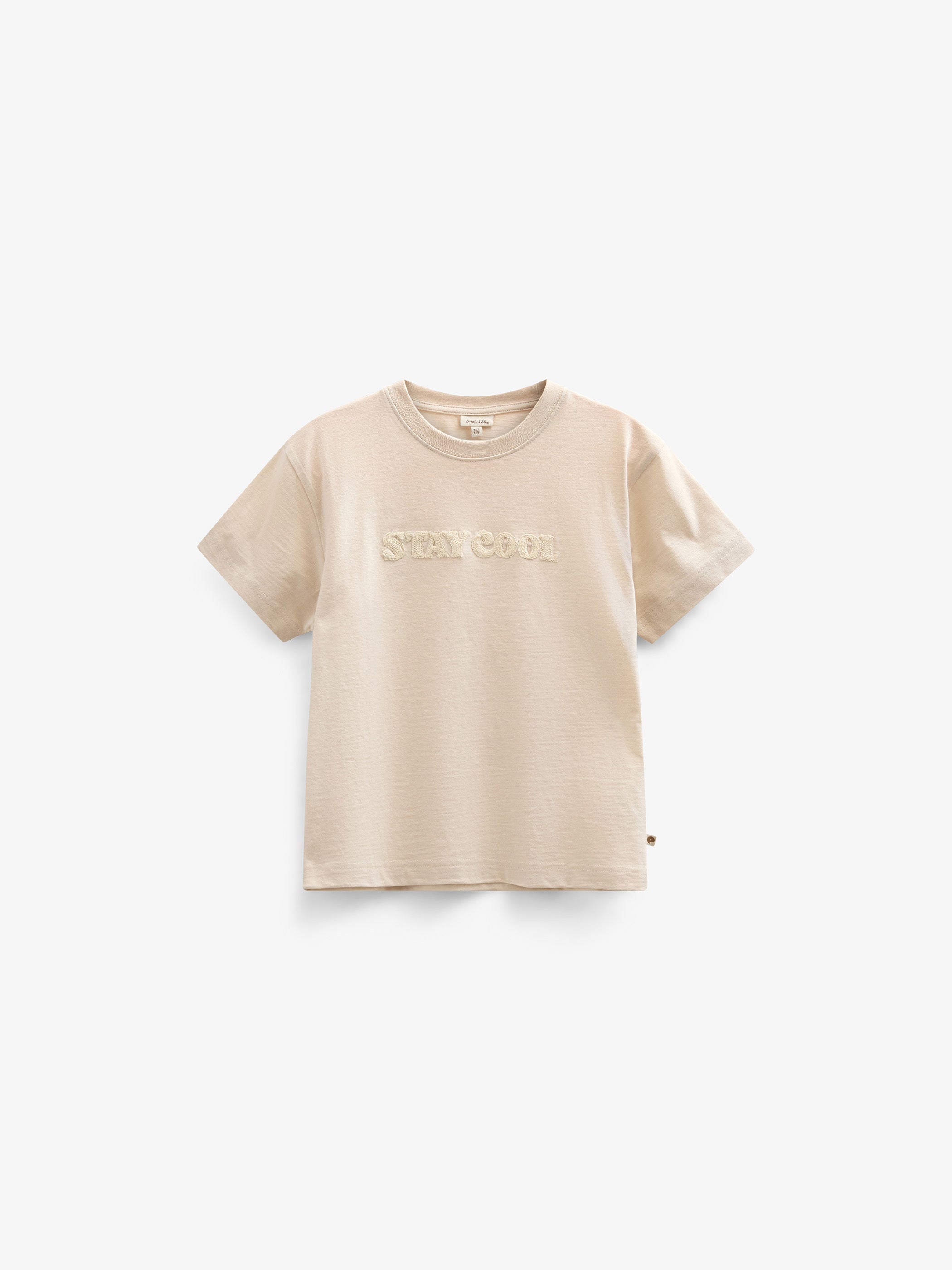 Slub jersey Embroidery T-shirt - Kids - Off White | 101159 Villum