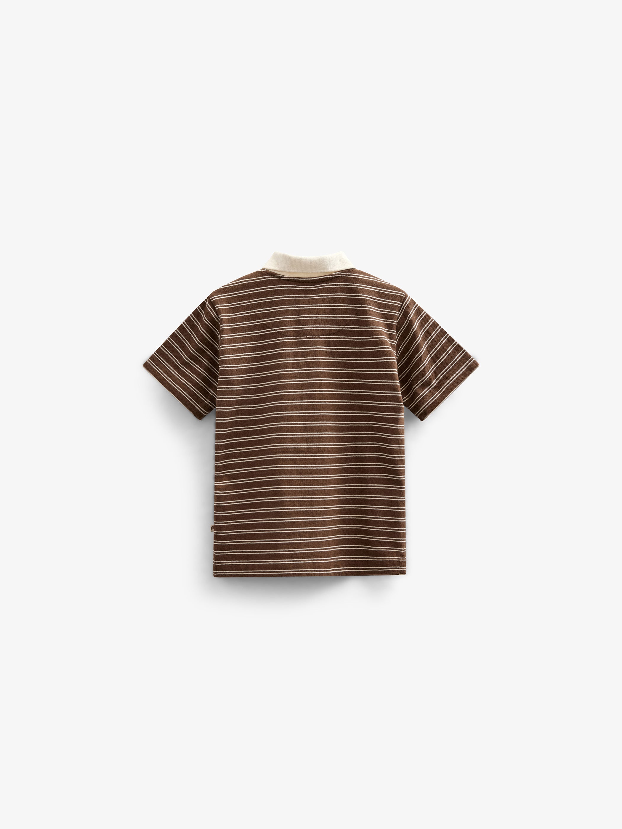 Striped Jersey Poloshirt - Kids - Dark Brown | 101173 Otto