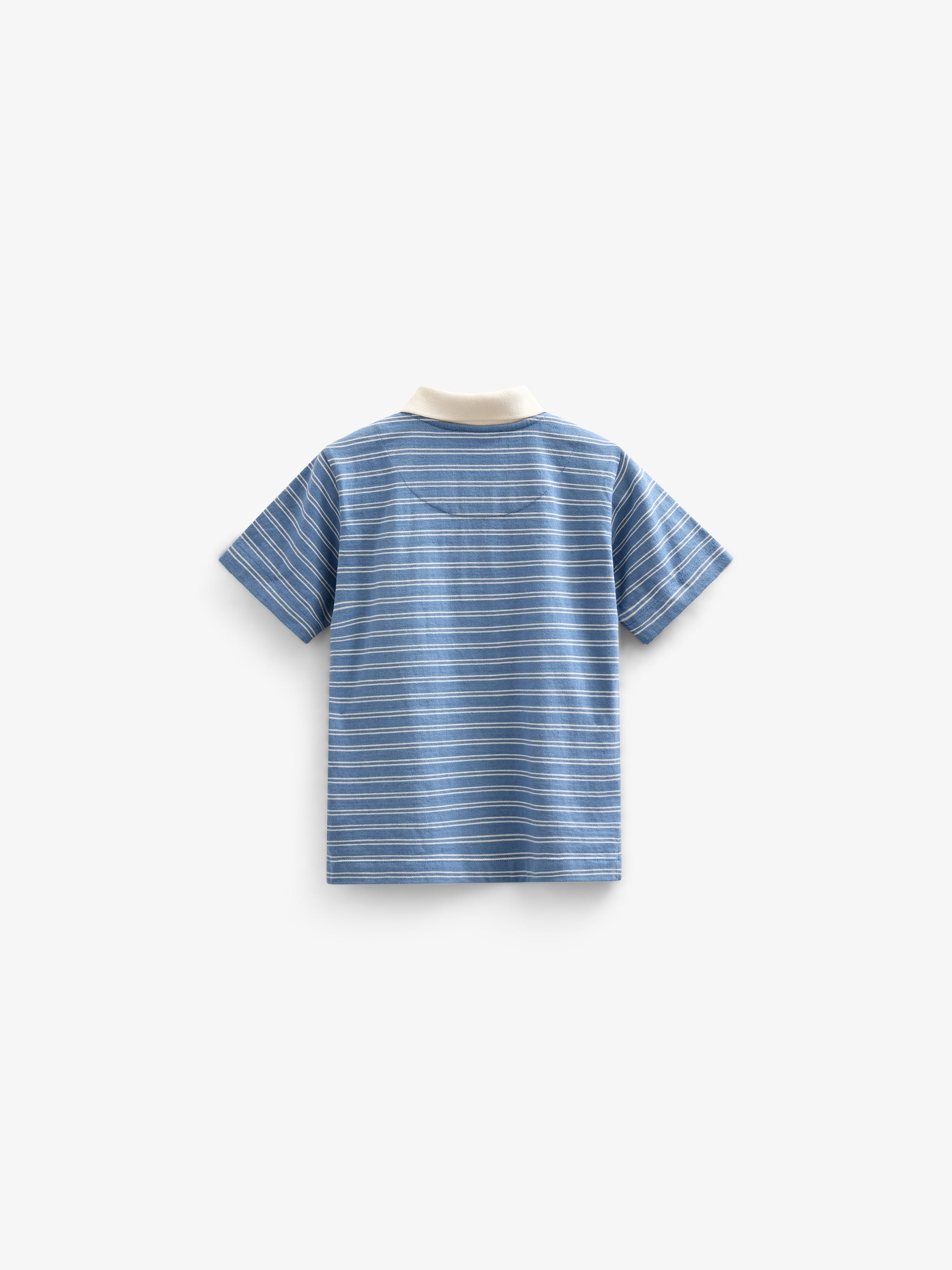 Striped Jersey Poloshirt - Tween - Dusty Blue | 101176 Otto
