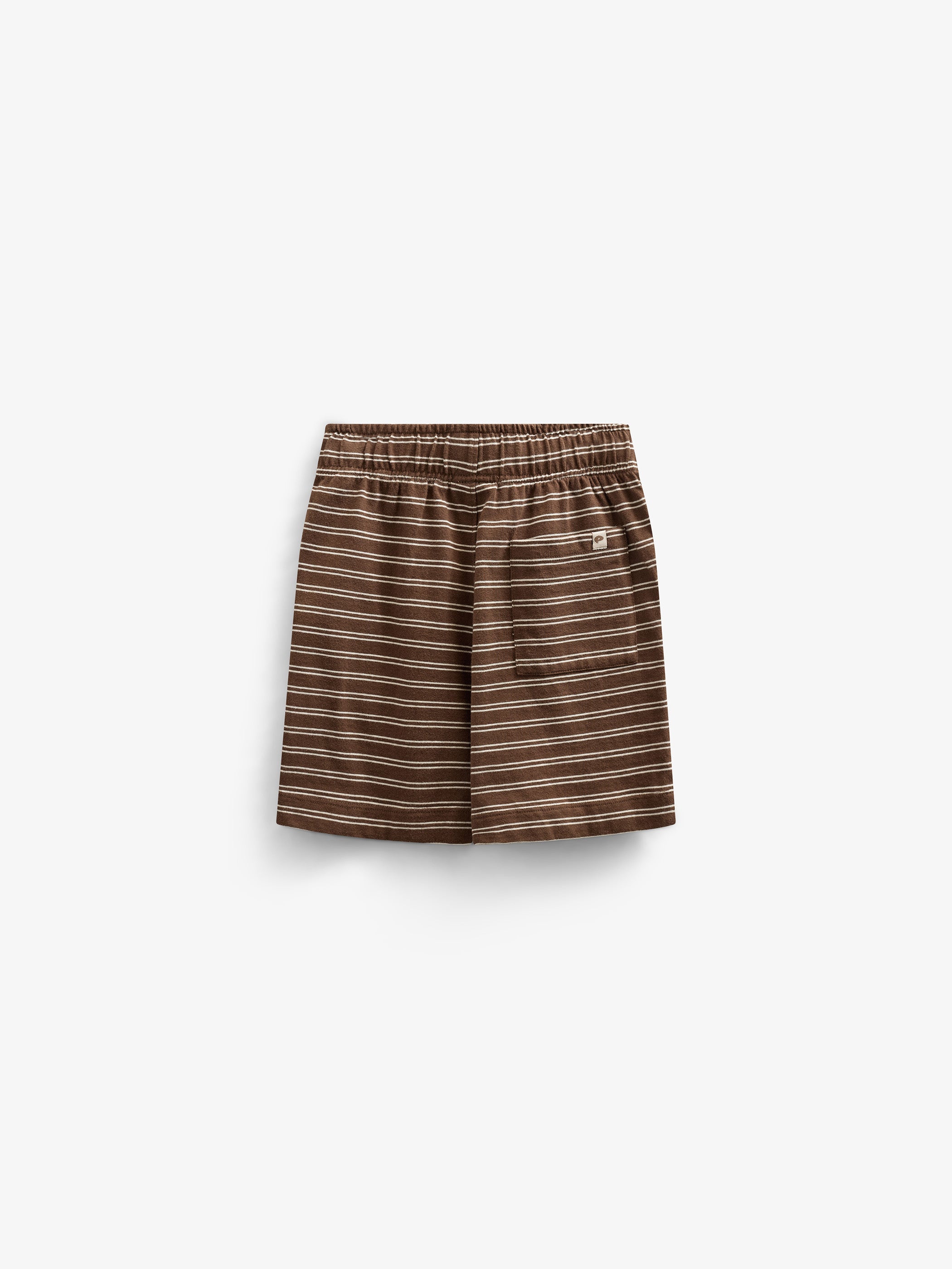 Striped Jersey Shorts - Tween - Dark Brown | 101182 Otto
