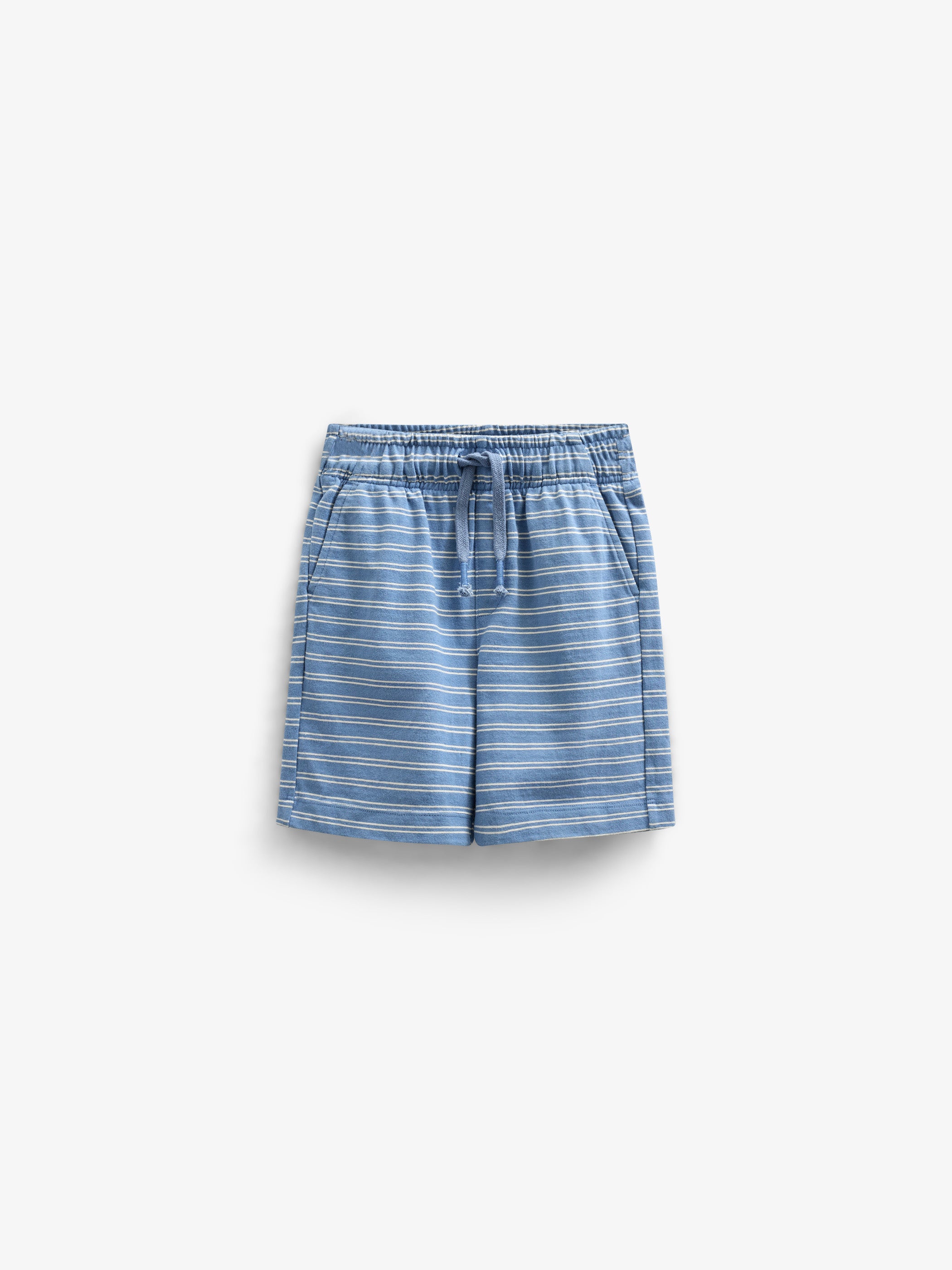 Striped Jersey Shorts - Kids - Dusty Blue | 101183 Otto