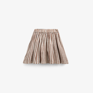 Striped Seersucker Skirt - Tween - Brown | 101194 Nadia