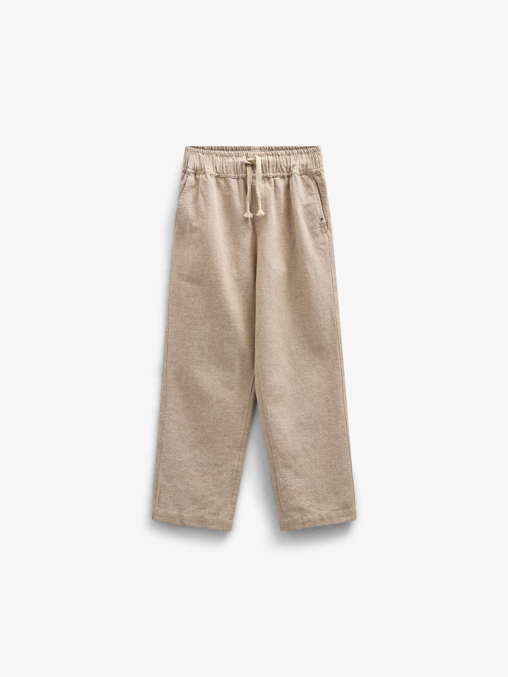 Textured Woven Cotton Trousers - Tween - Sand | 101200 Walter