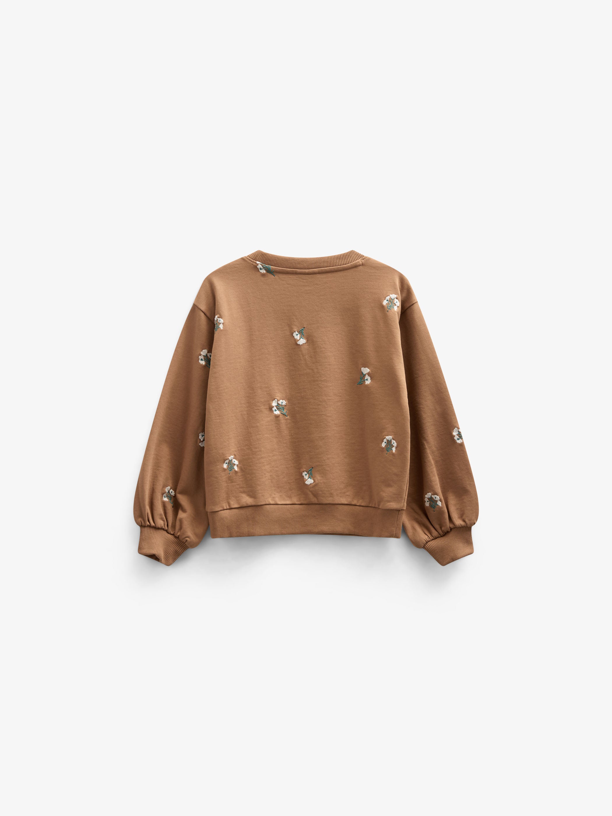 Embroidered Crewneck Sweatshirt - Tween - Coconut | 101214 Kimber