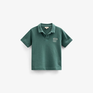 Textured Jersey Polo T-shirt - Kids - Tropical Green | 101215 Sonny