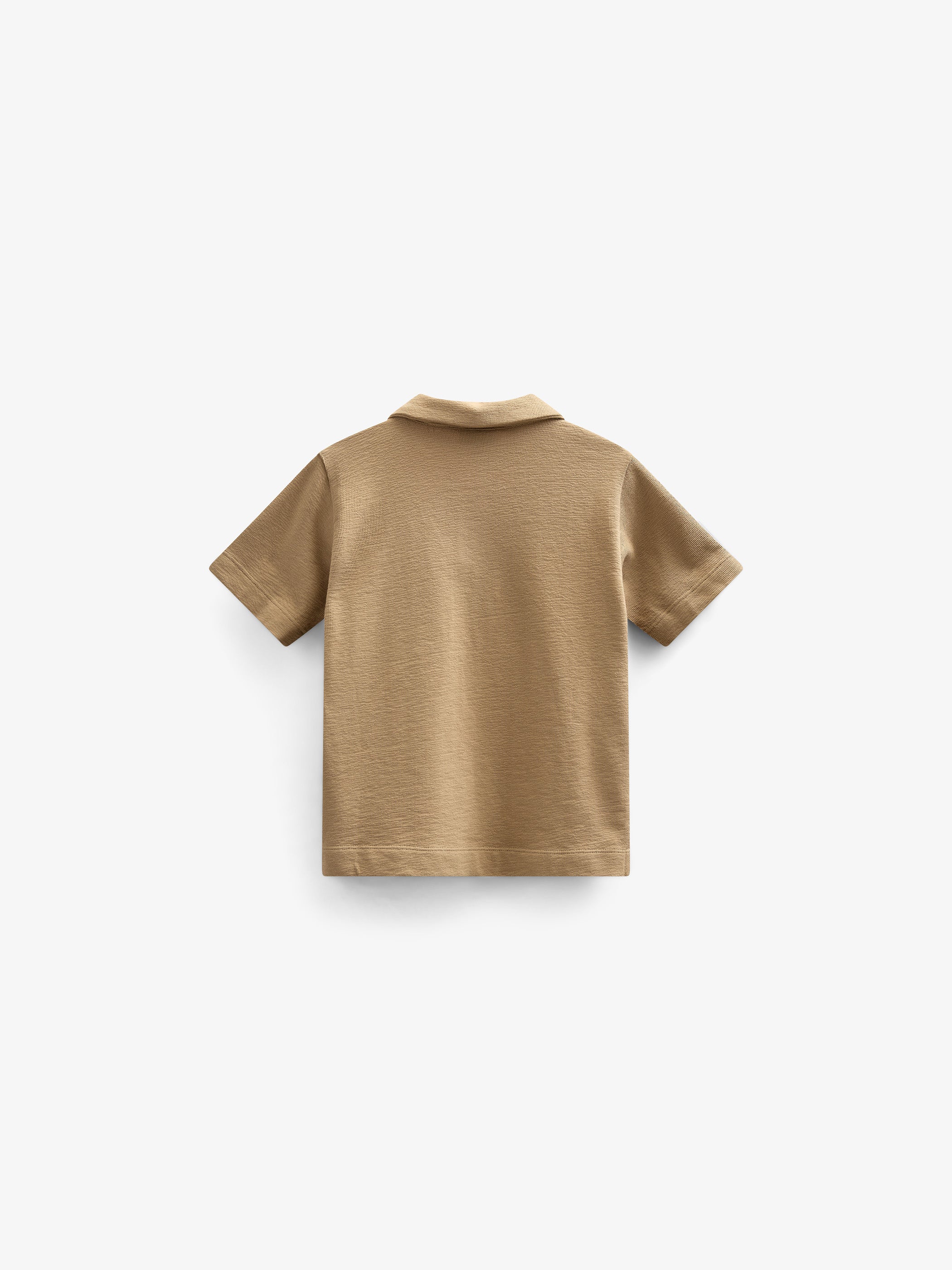 Textured Jersey Polo T-shirt - Kids - Khaki | 101217 Sonny