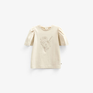 T-shirt With Embroidery - Kids - Offwhite | 101235 Amanda