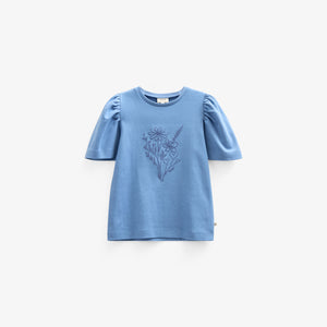 T-shirt With Embroidery - Tween - Dusty Blue | 101238 Amanda