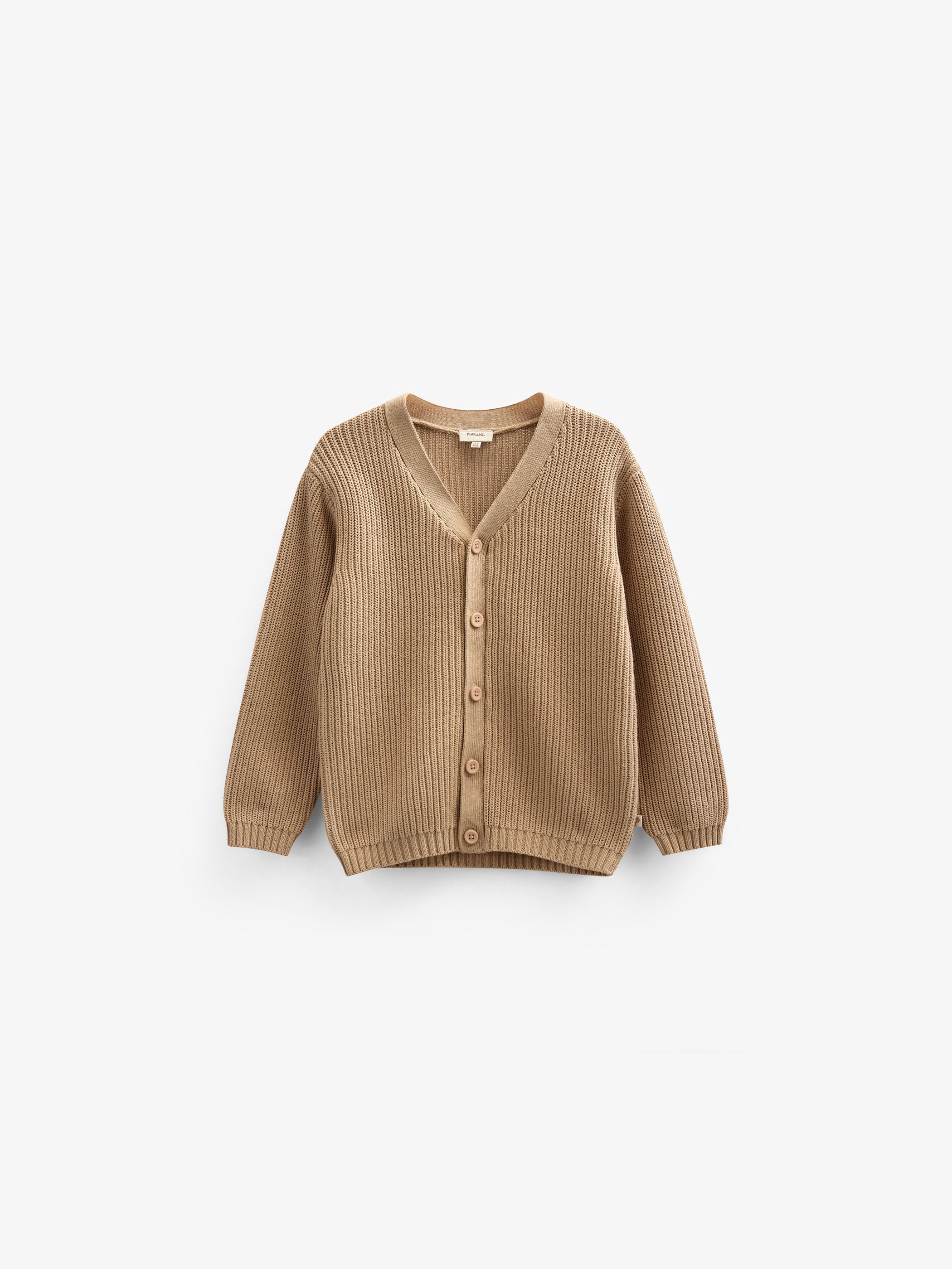 Brioche Stitch Cardigan - Tween - Beige | 101246 Clark