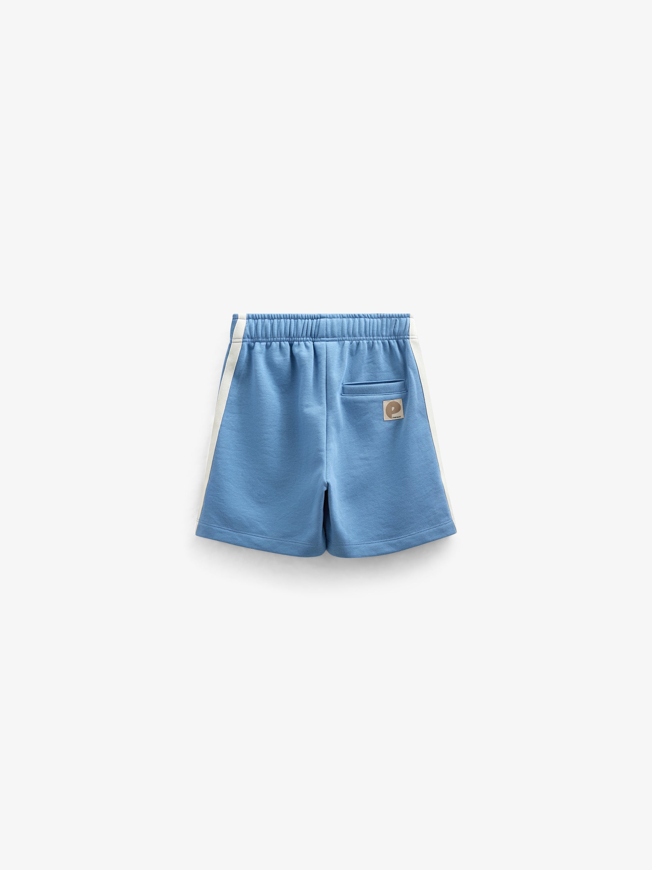 Sweat Shorts with Tape - Tween - Dusty Blue | 101262 Carter