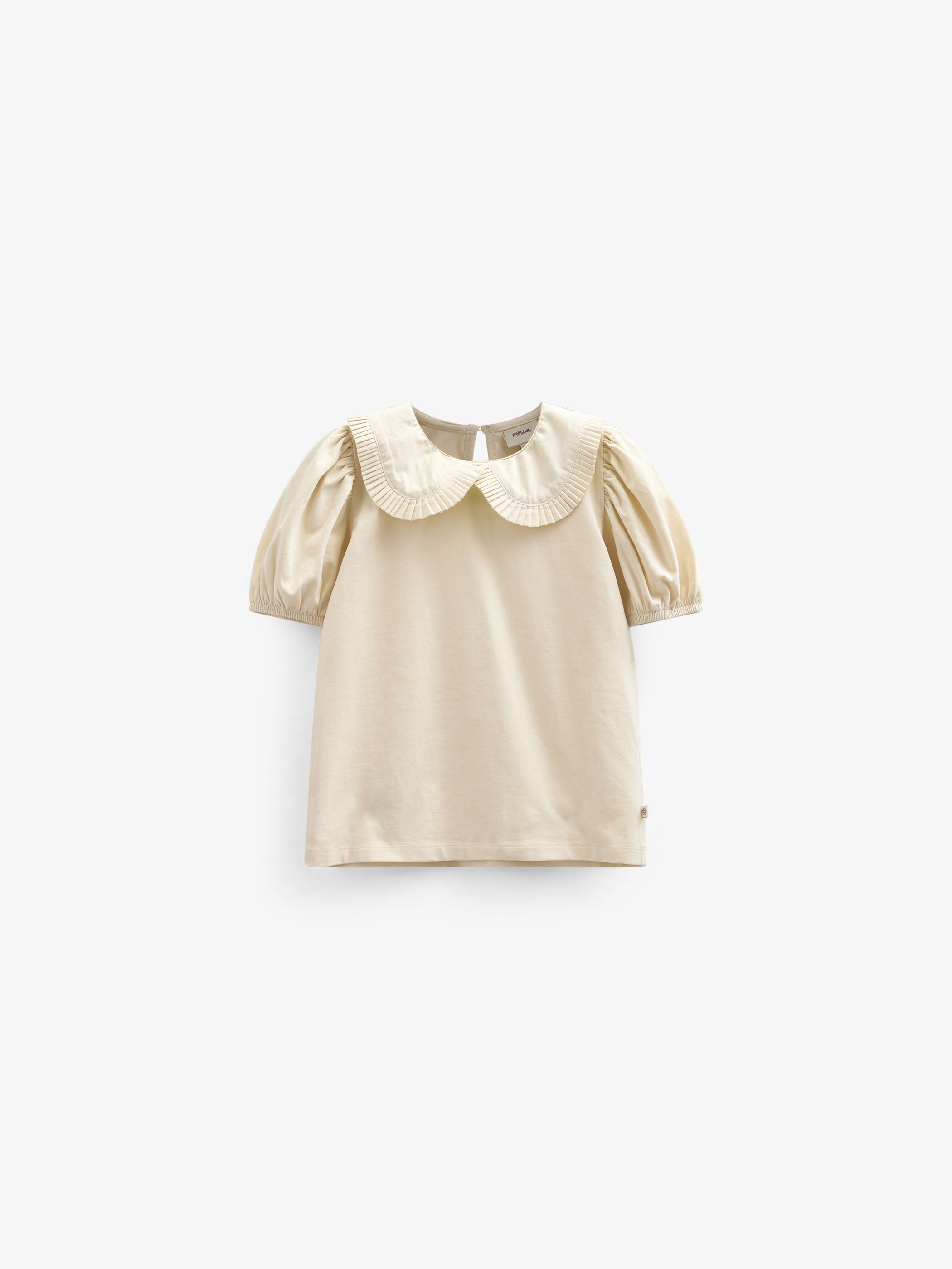 Jersey Blouse with Collar - Kids - OffWhite | 101277 Nini