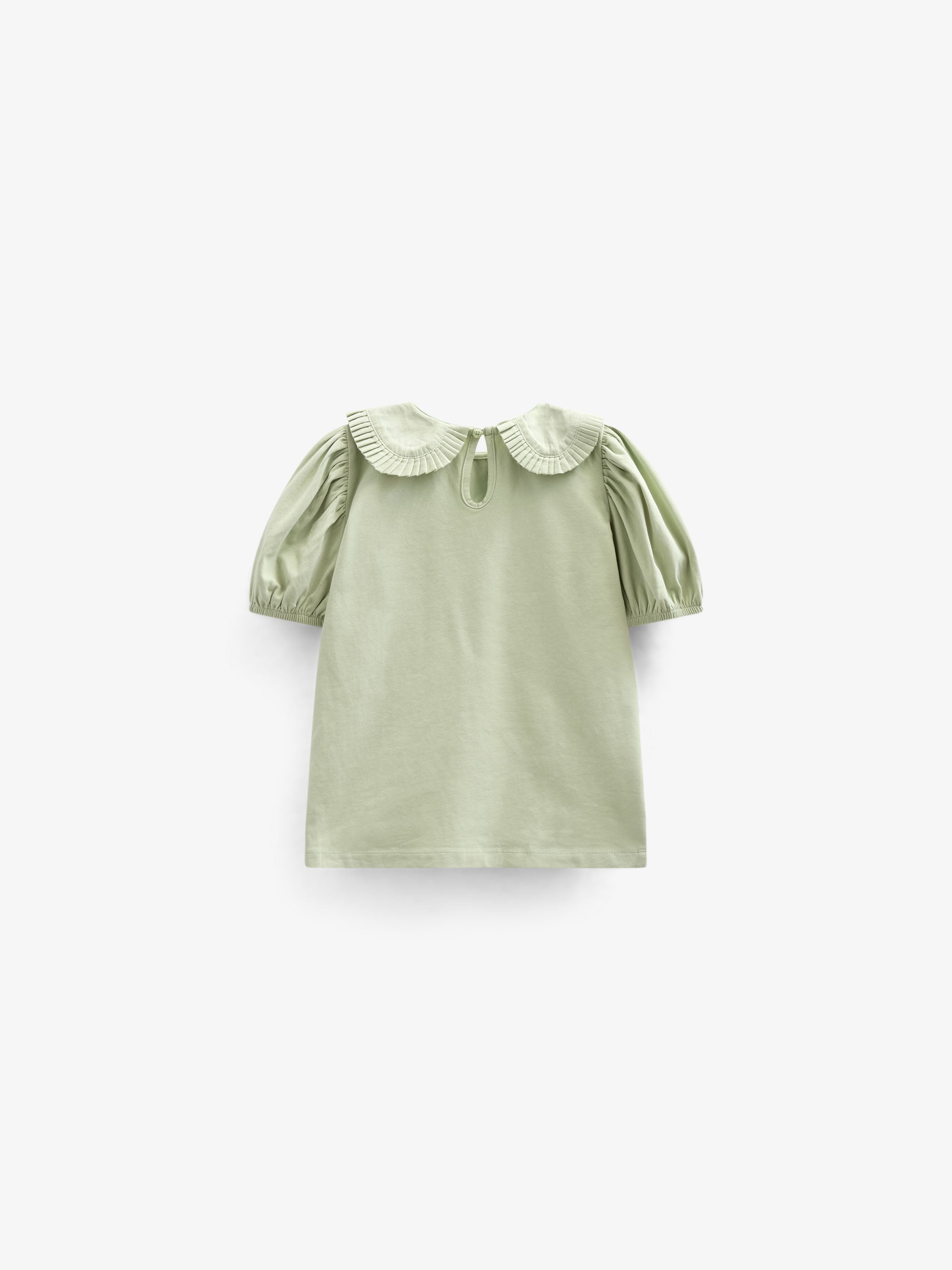 Jersey Blouse with Collar - Tween - Powder Green | 101280 Nini