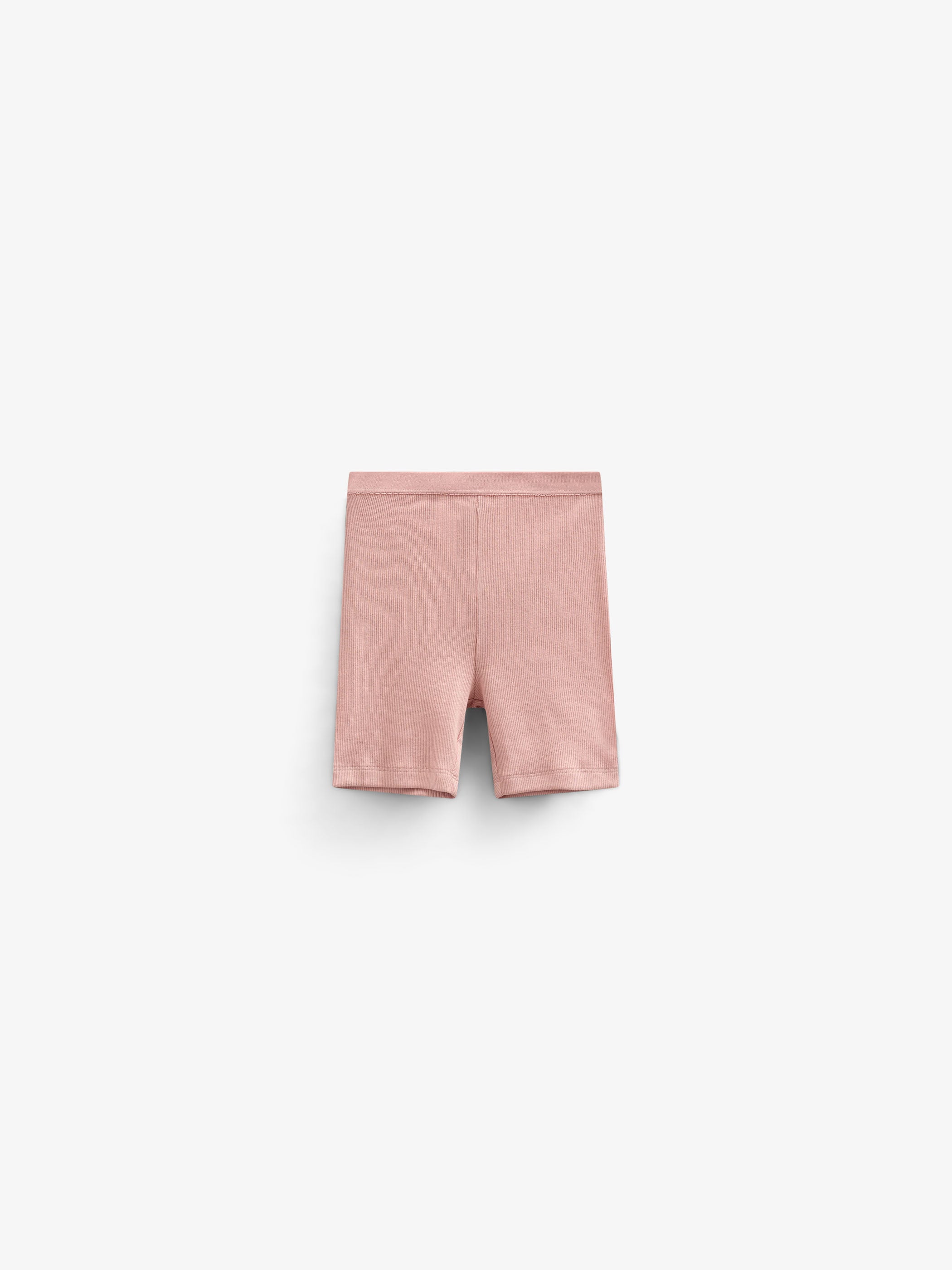 Modal Rib Short Tights - Kids - Rose Tan | 101314 Lottie