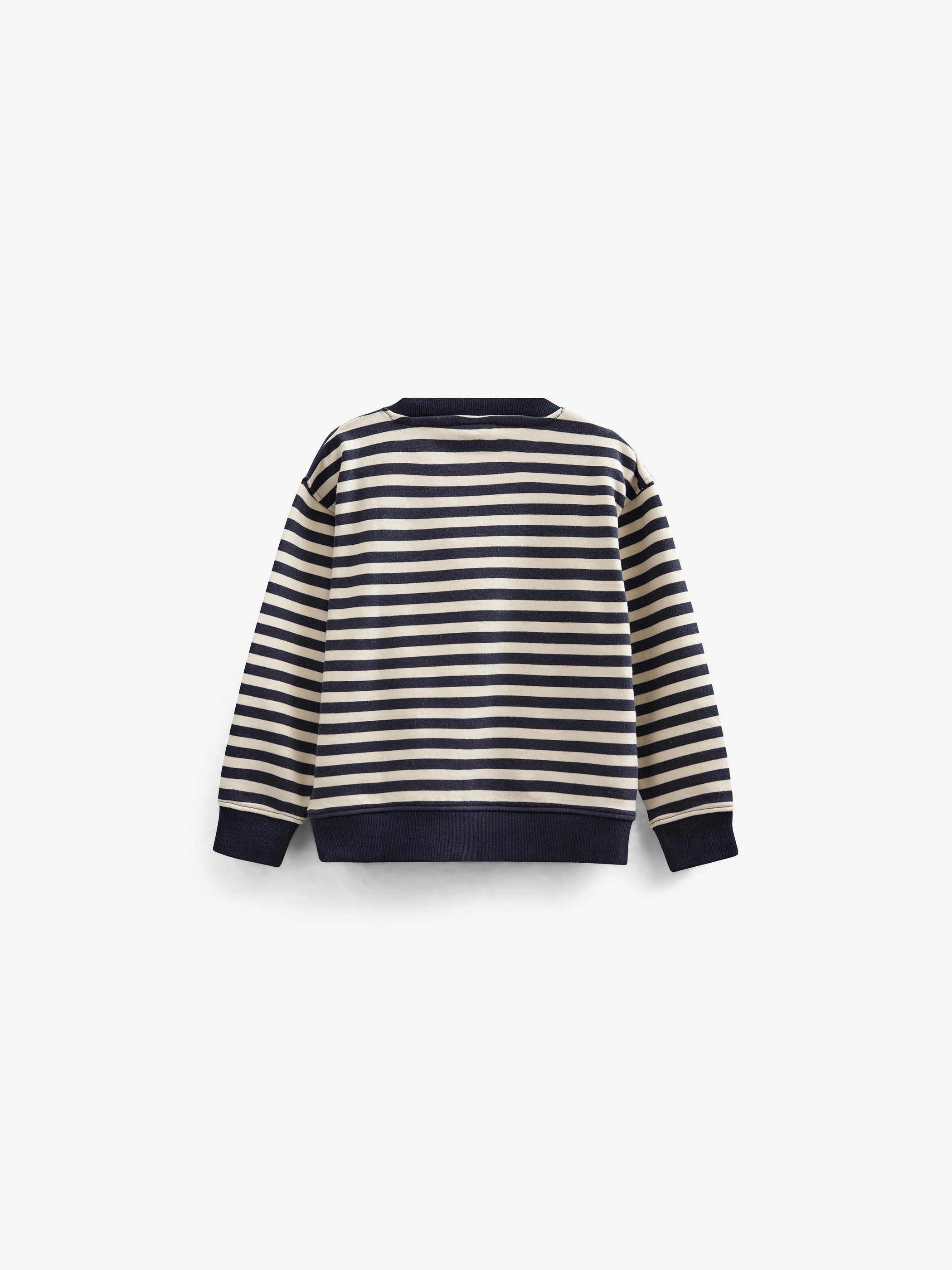 Striped Crewneck Sweatshirt - Kids - Navy Stripe | 101344 Cole