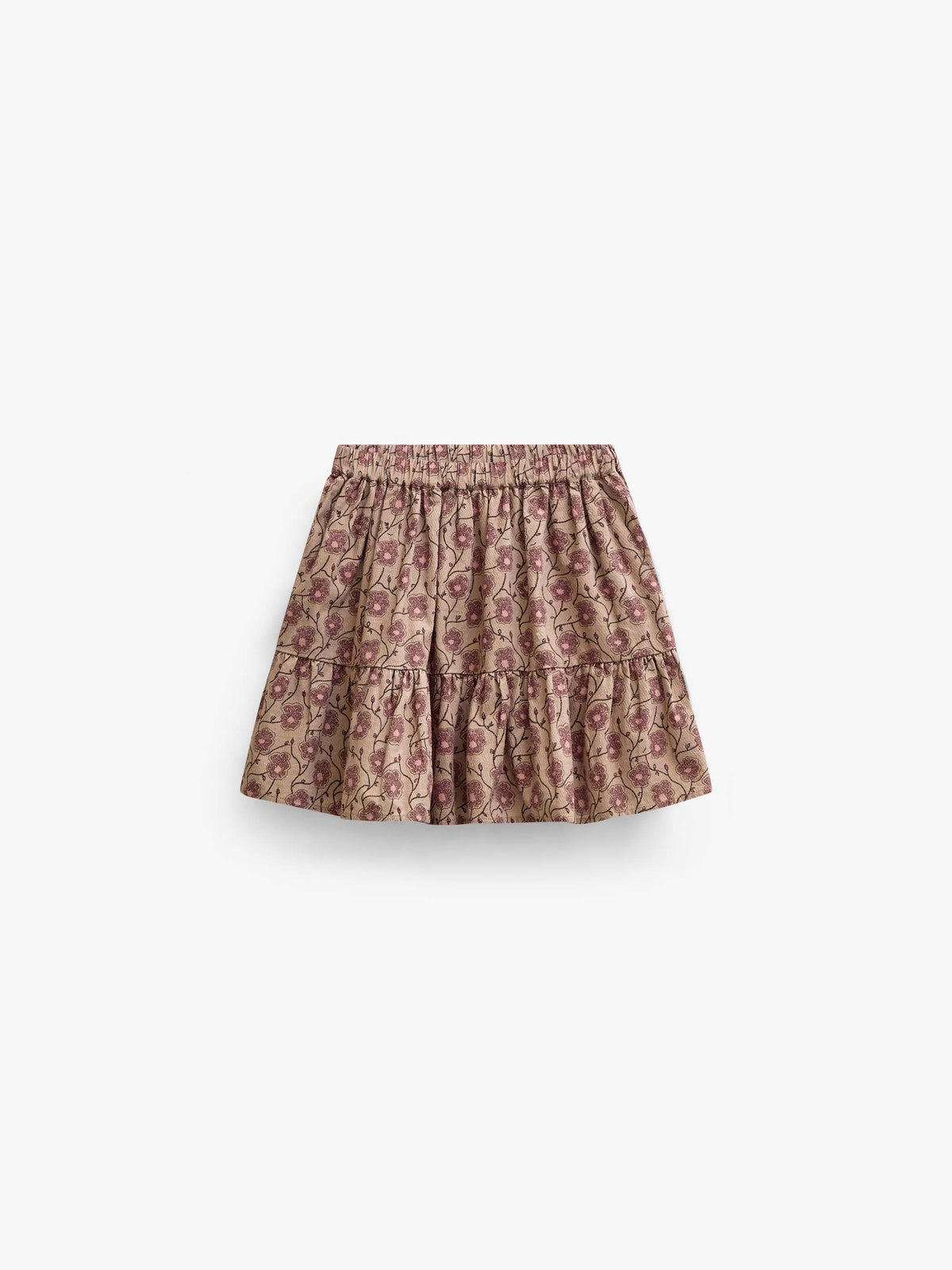 Floral Cotton Skirt - Kids - Rose/Bordeaux | 101429 Nova