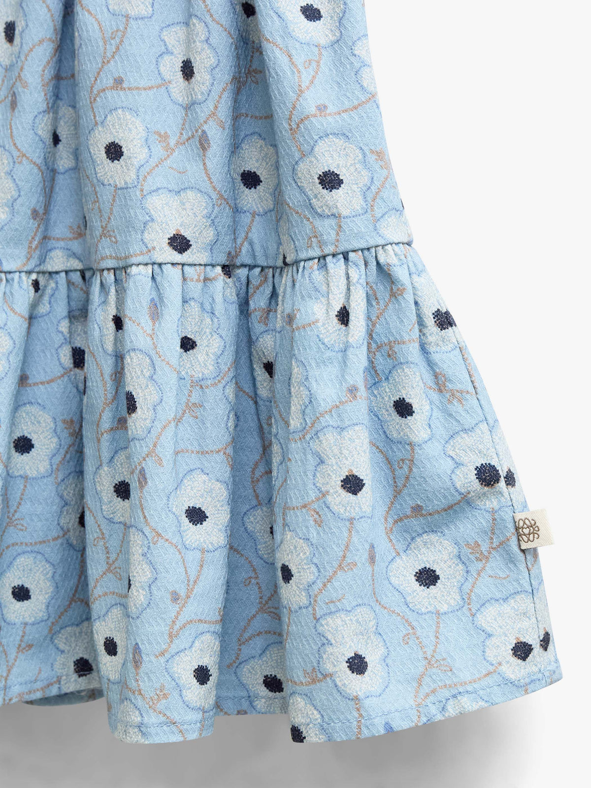 Floral Cotton Skirt - Tween - Blue/Brown | 101432 Nova