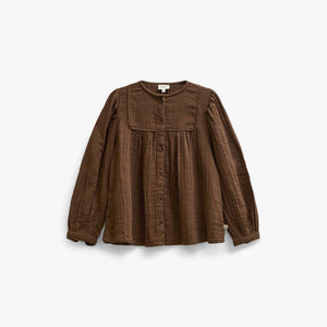 Double Gauze Cotton Blouse - Tween - Brown | 101464 Celina