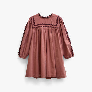 Ric Rac Corduroy Dress - Kids - Dusty Rose | 101475 Sille