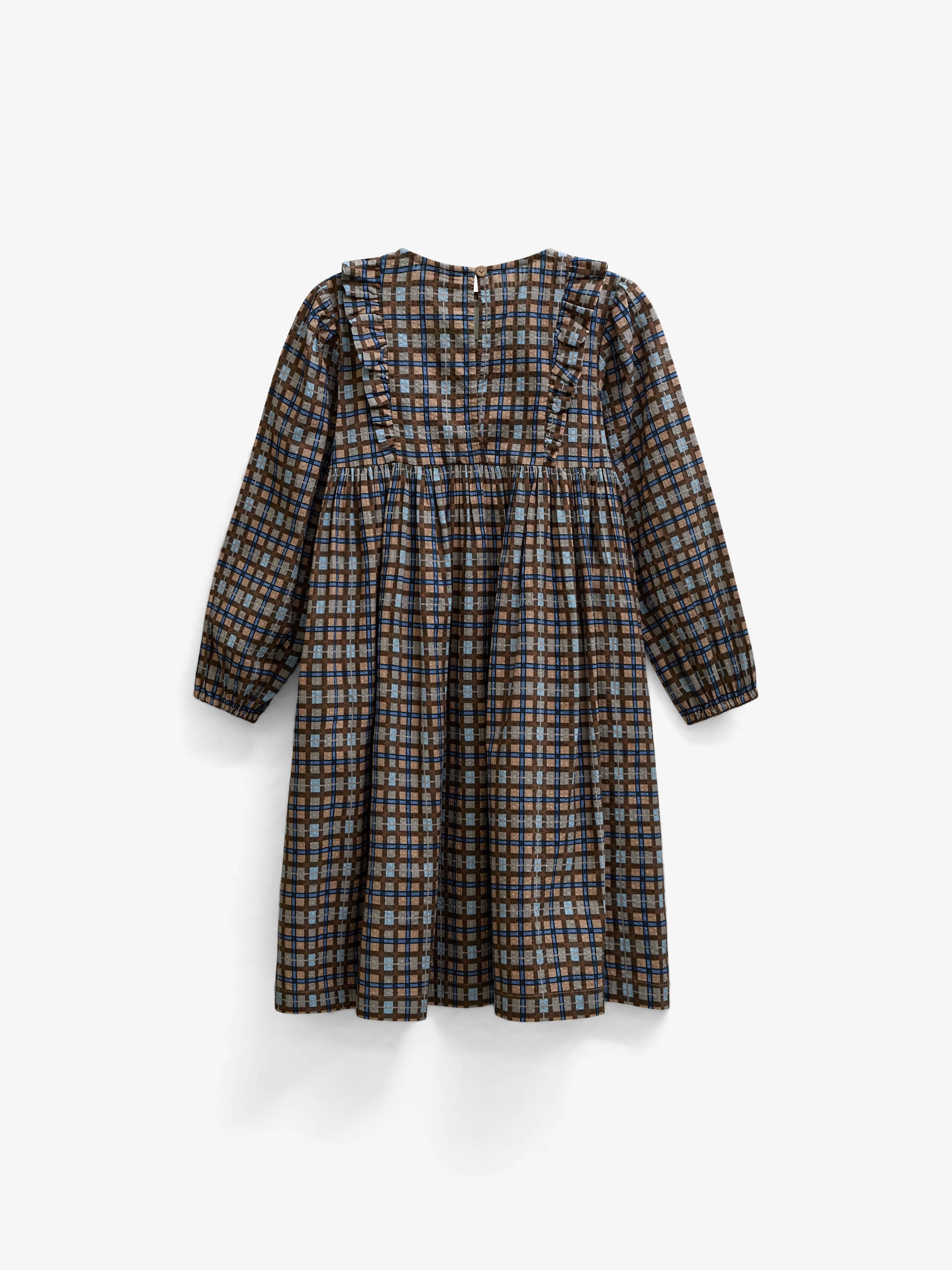 Checked Cotton Dress - Tween - Blue | 101488 Penny