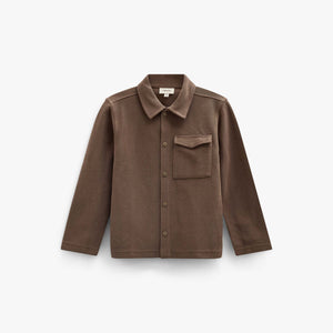 Textured Sweat Overshirt - Tween - Brown | 101502 Wilder