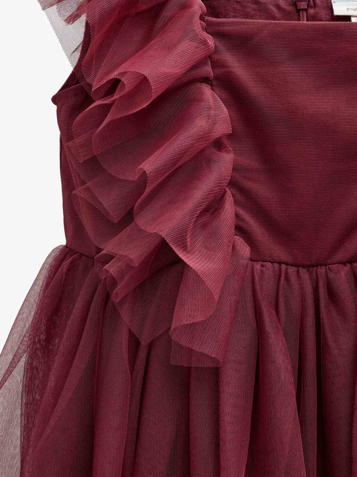 Tulle Dress - Kids - Bordeaux | 101507 Bianca