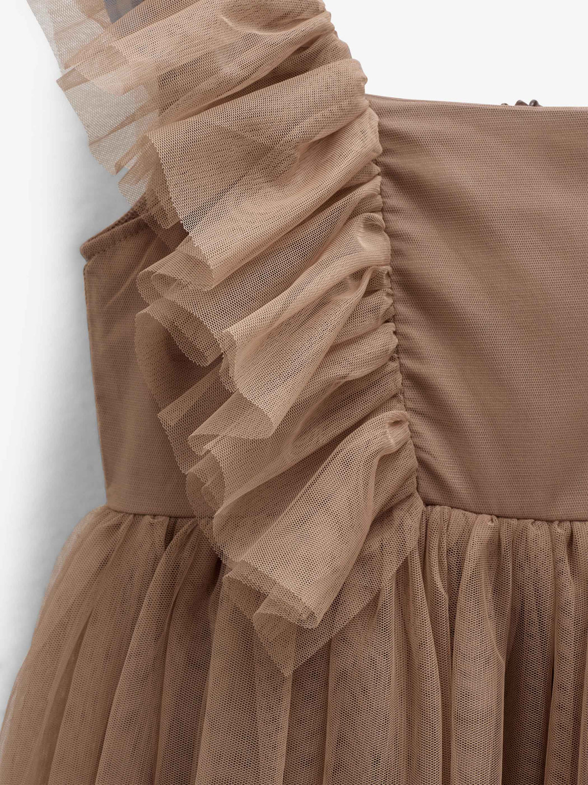 Tulle Dress - Tween - Light Brown | 101510 Bianca