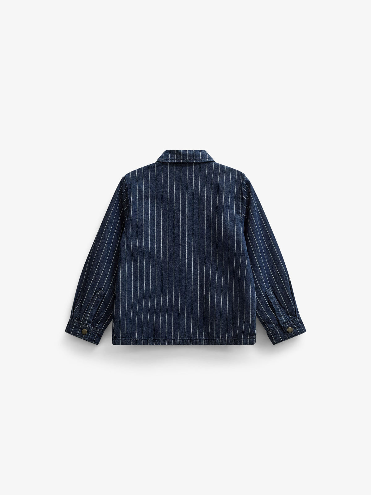 Pinstripe Denim Overshirt - Tween - Dark Blue | 101515 Austin