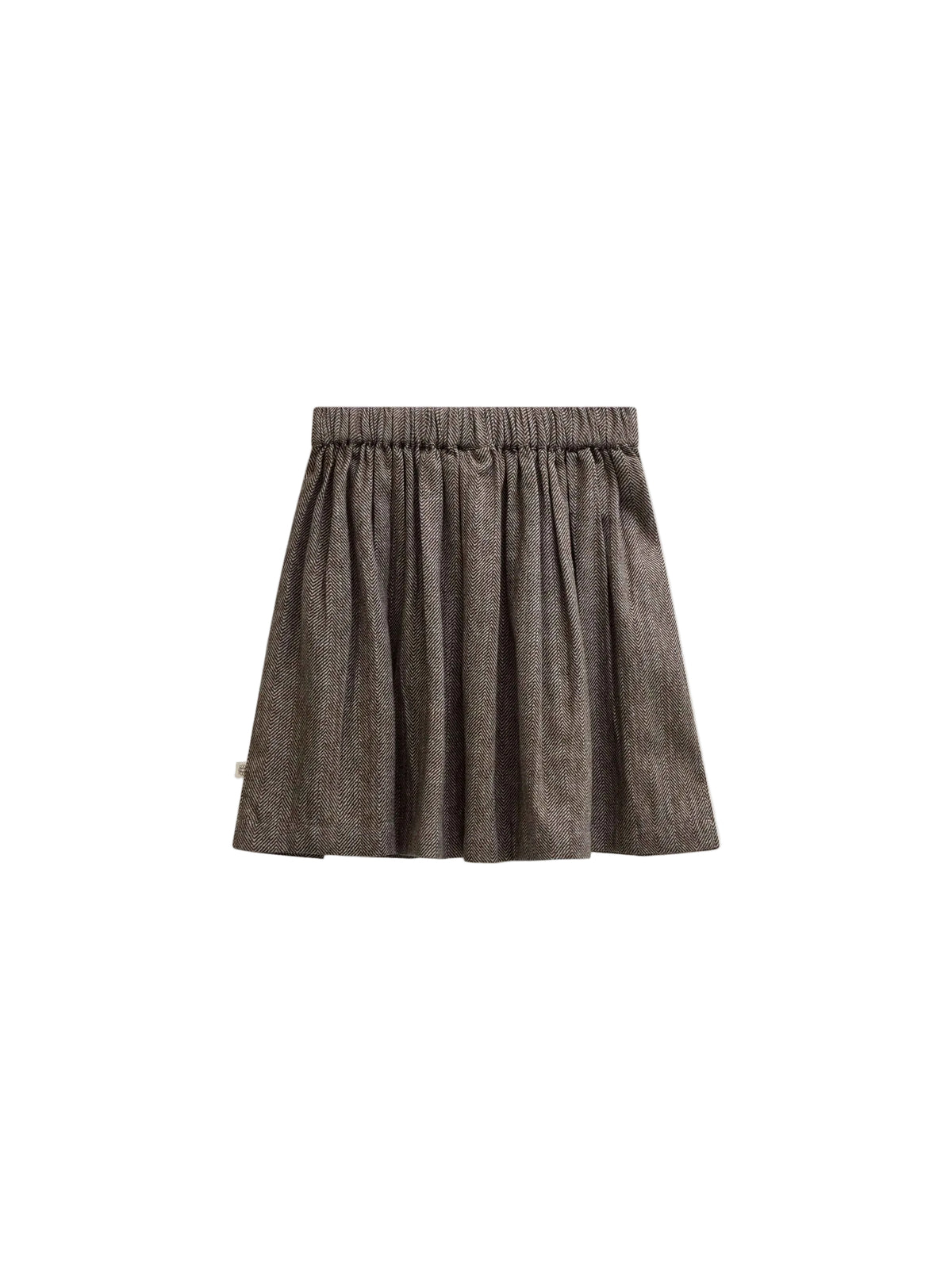 Cotton Herringbone Skirt - Tween - Dark Brown | 101521 Susse