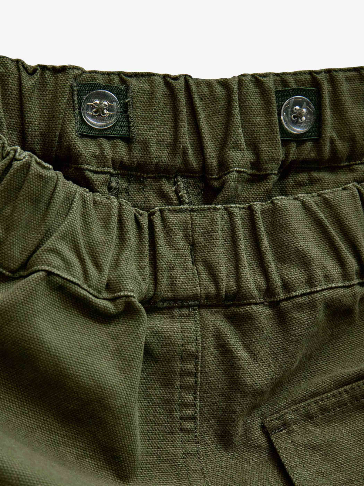 Canvas Patch Pocket Trousers - Kids - Moss Green | 101535 Greyson