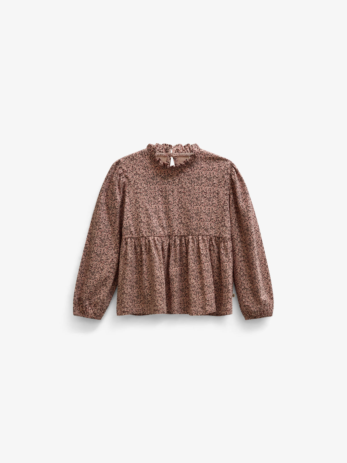 Printed Peplum Jersey Blouse - Tween - Rose/Bordeaux | 101544 Heidi